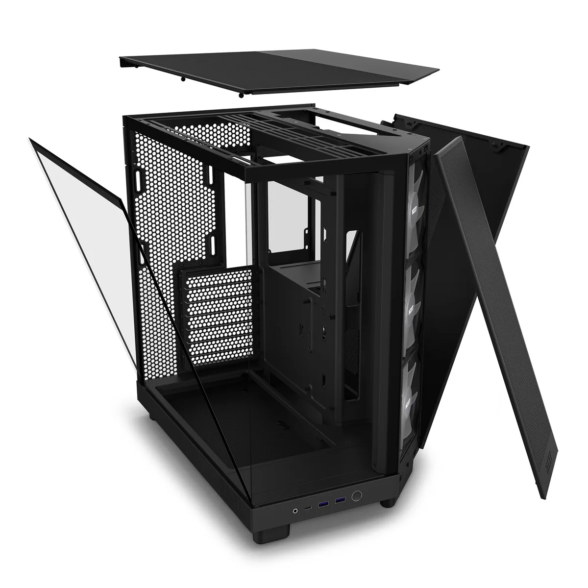 NZXT H6 Flow RGB Mid-Tower Case - Black 12