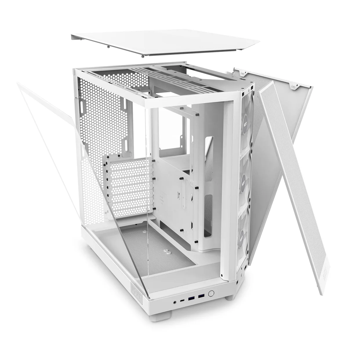 NZXT H6 Flow RGB Mid-Tower Case - White 14