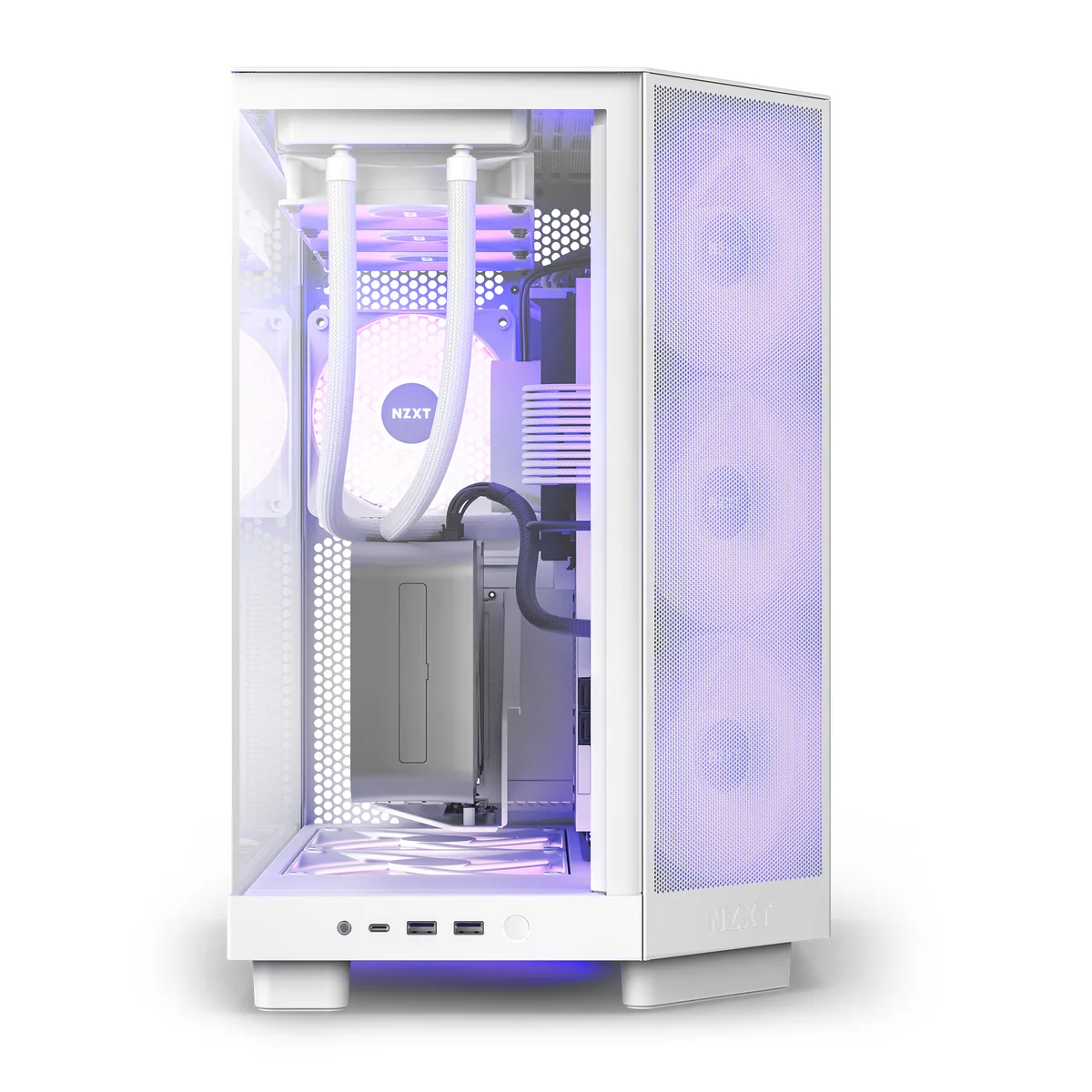 NZXT H6 Flow RGB Mid-Tower Case - White 17