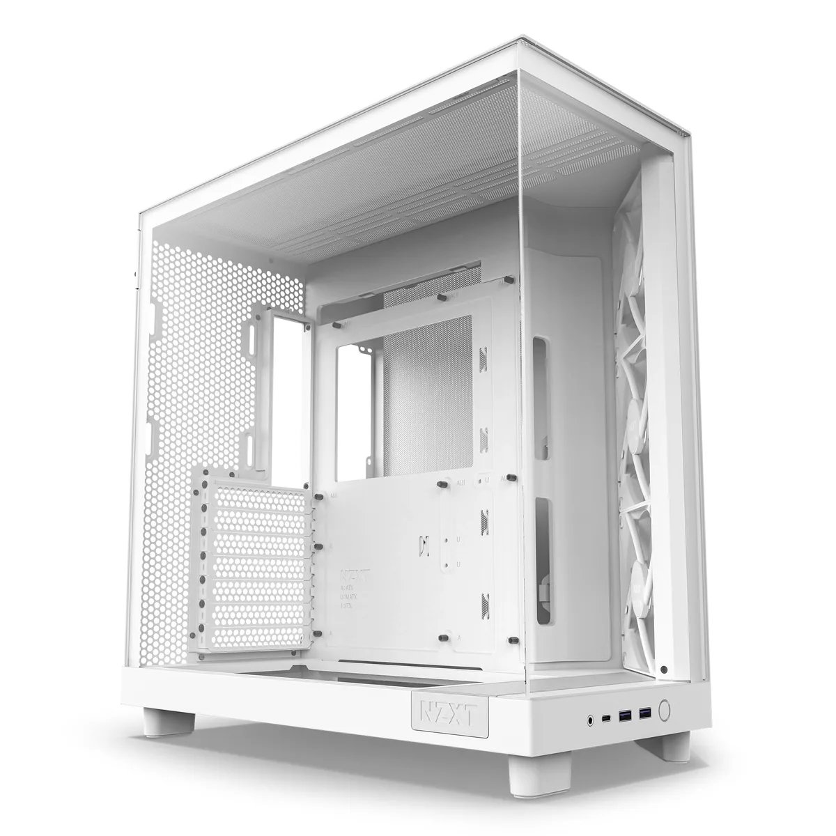NZXT H6 Flow RGB Mid-Tower Case - White 3
