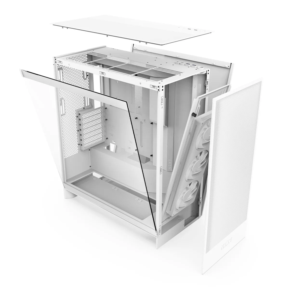 NZXT H7 Flow (2024) Mid-Tower Case - All White 12