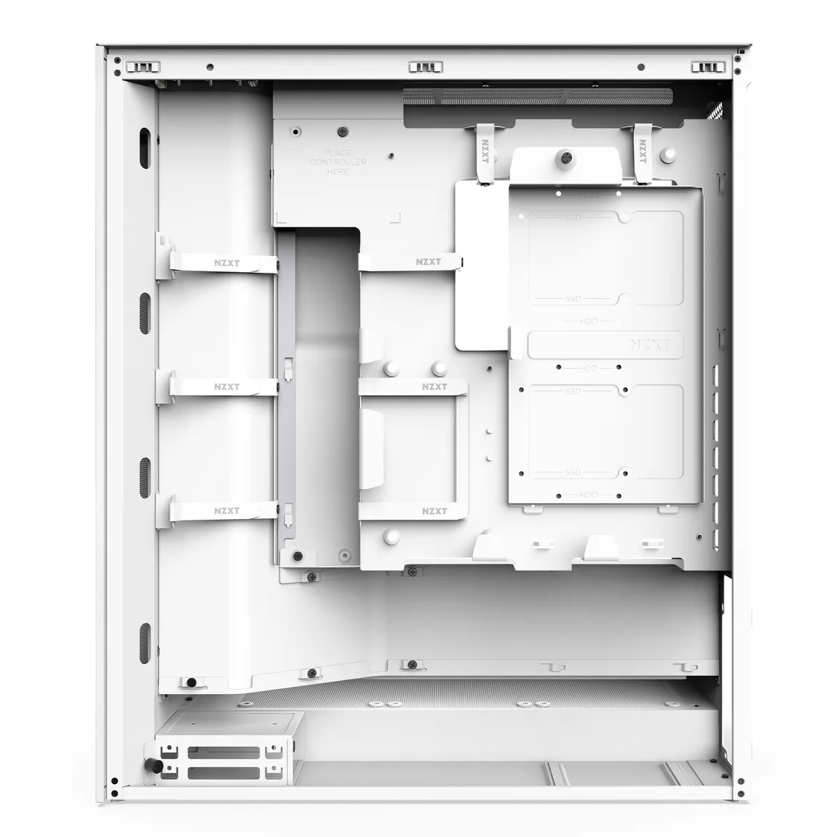 NZXT H7 Flow (2024) Mid-Tower Case - All White 10