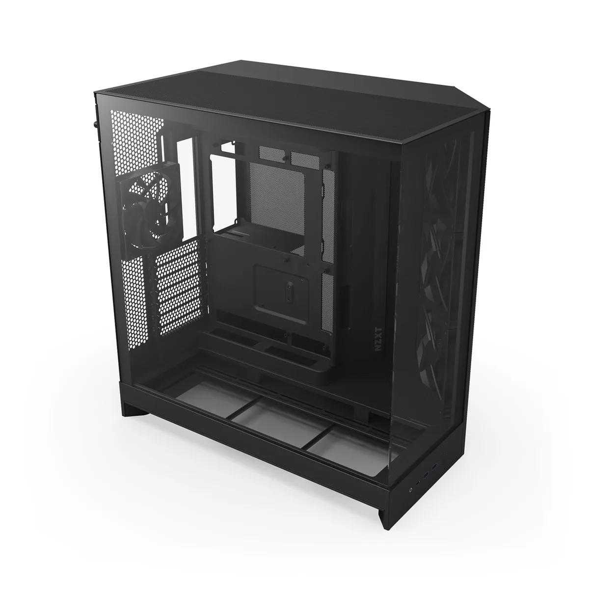 NZXT H9 Air Flow (2025) Large Dual-Chamber RGB Mid Tower Case - Black 5