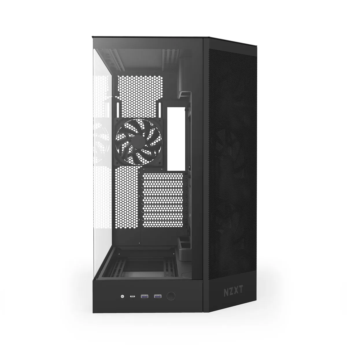 NZXT H9 Air Flow (2025) Large Dual-Chamber RGB Mid Tower Case - Black 7