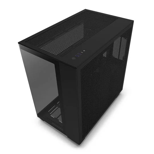 NZXT H9 Flow Black Mid Tower Tempered Glass PC Gaming Case 3