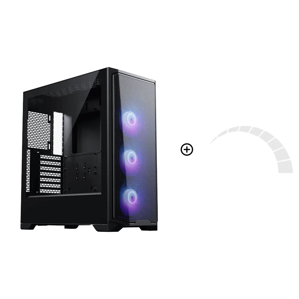 PHANTEKS Eclipse G370A - ATX Mid-Tower Case - Black 8