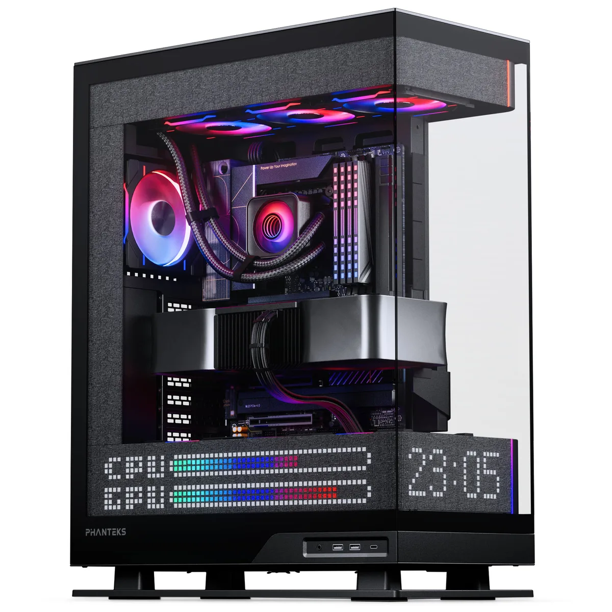 Phanteks Evolv X2 Case LED Matrix DRGB - Charcoal Black 3
