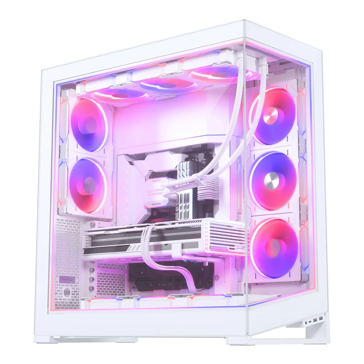 Phanteks NV9 Case Tempered Glass Windows, DRGB, Matte White 18