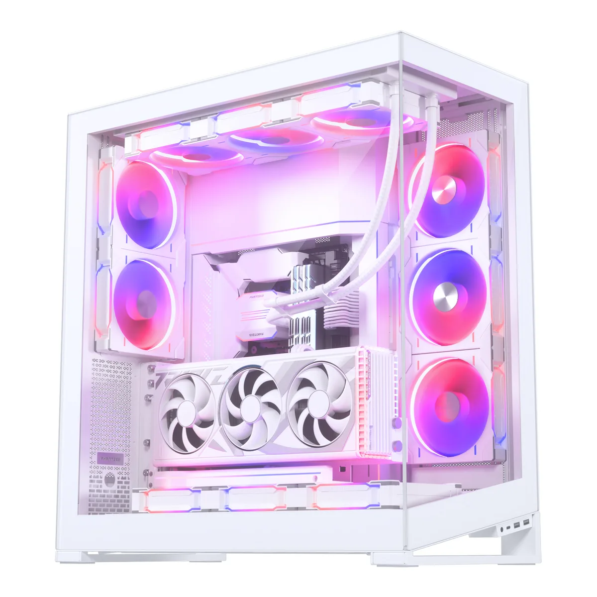Phanteks NV9 Case Tempered Glass Windows, DRGB, Matte White 19