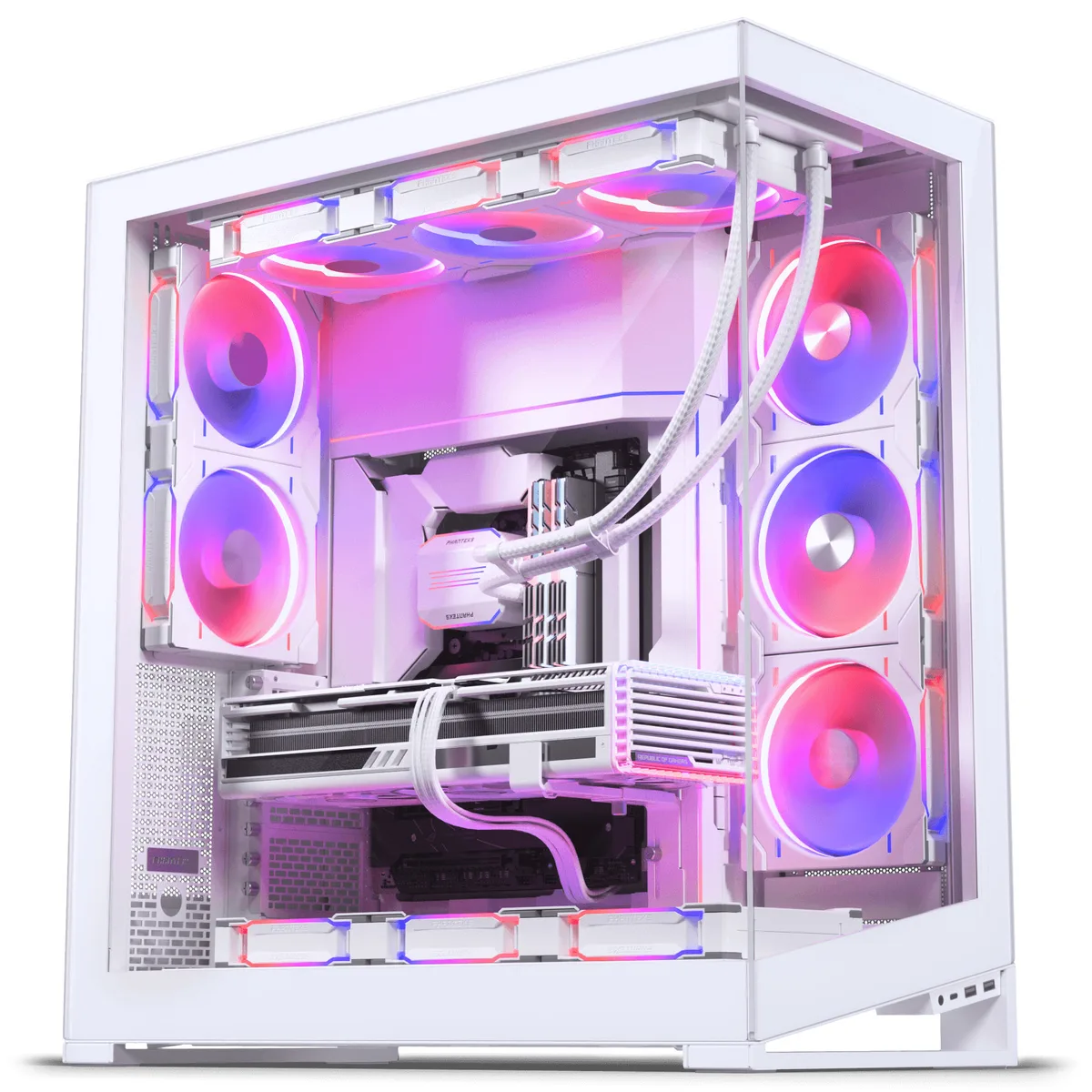 Phanteks NV9 MK2 Tempered Glass Windows DRGB Matte White 2