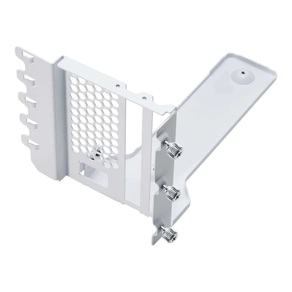 Phanteks Vertical GPU Bracket, 220 mm Flatline PCI-E 4.0 x16 Riser Cable kit, White II 2