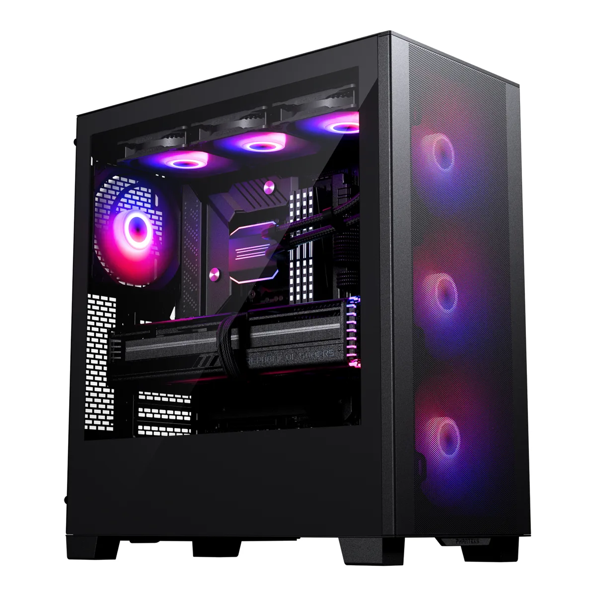 Phanteks XT Pro Ultra ATX Case Tempered Glass Window, Black