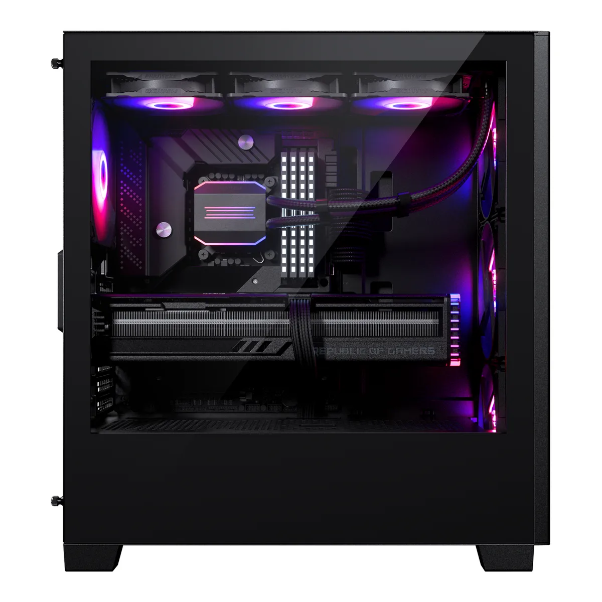Phanteks XT Pro Ultra ATX Case Tempered Glass Window, Black 3