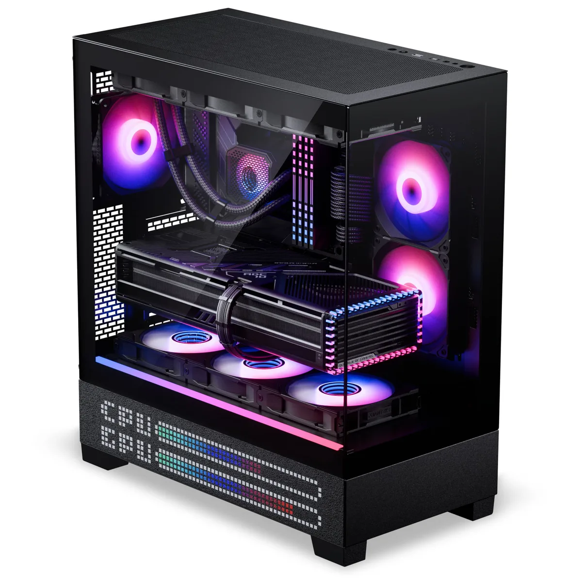 Phanteks XT View ATX Case LED Matrix DRGB - Charcoal Black 3