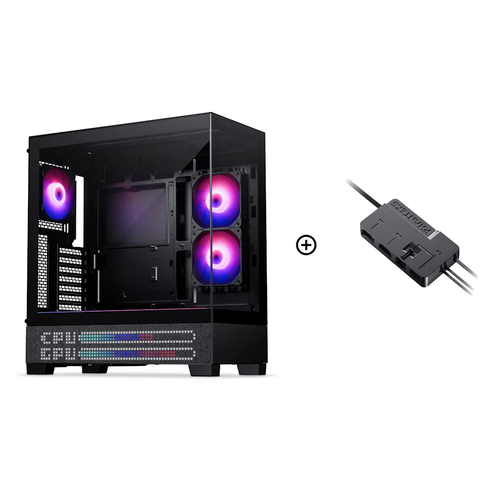 Phanteks XT View ATX Case LED Matrix DRGB - Charcoal Black 22