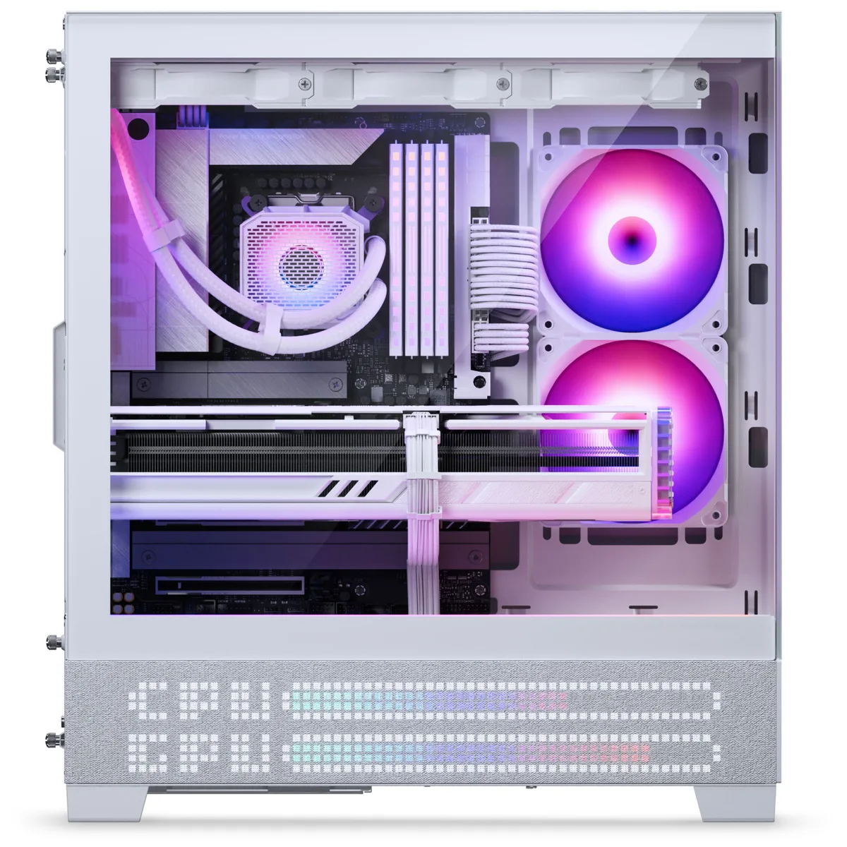Phanteks XT View ATX Case Tempered Glass Windows, White 12