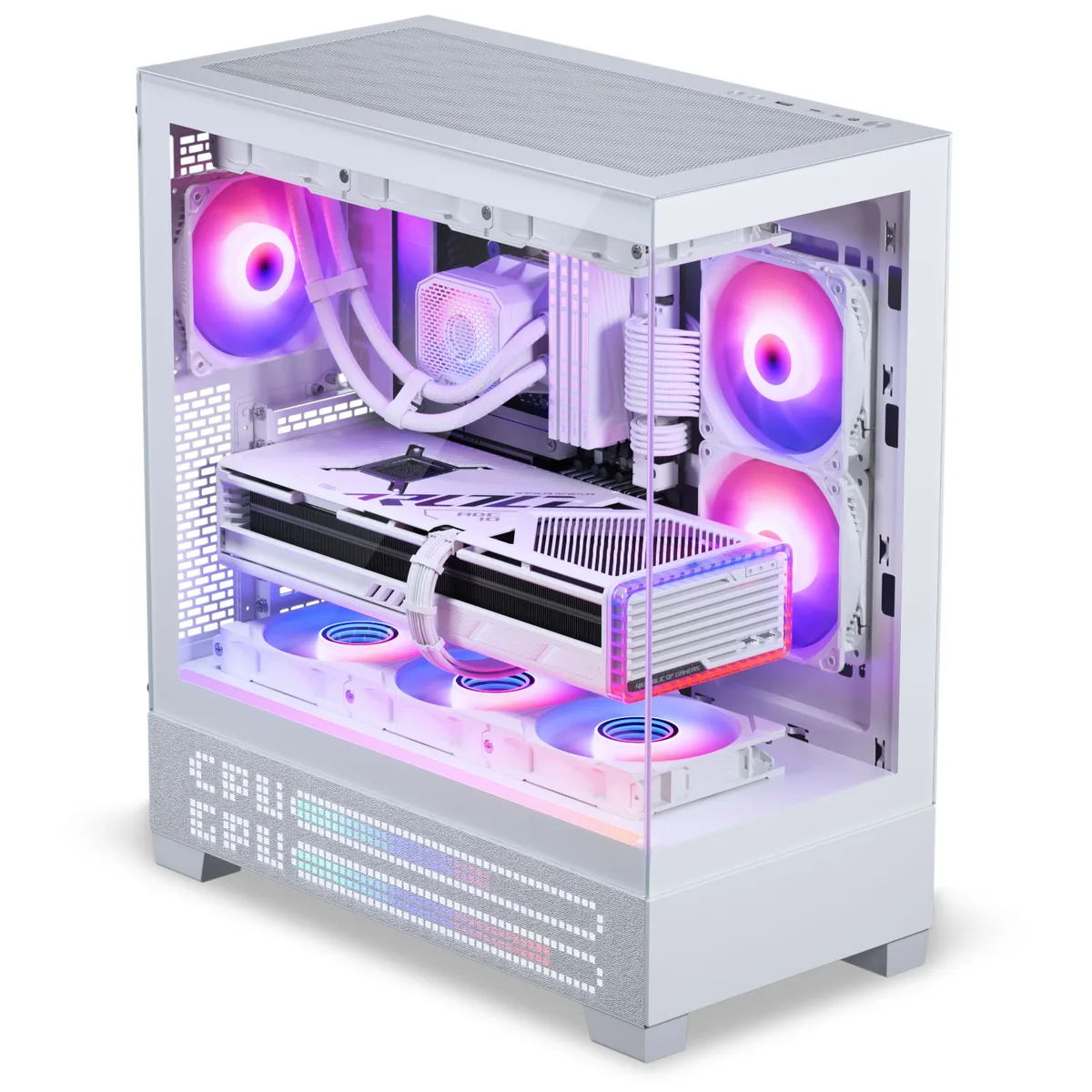 Phanteks XT View ATX Case Tempered Glass Windows, White 3