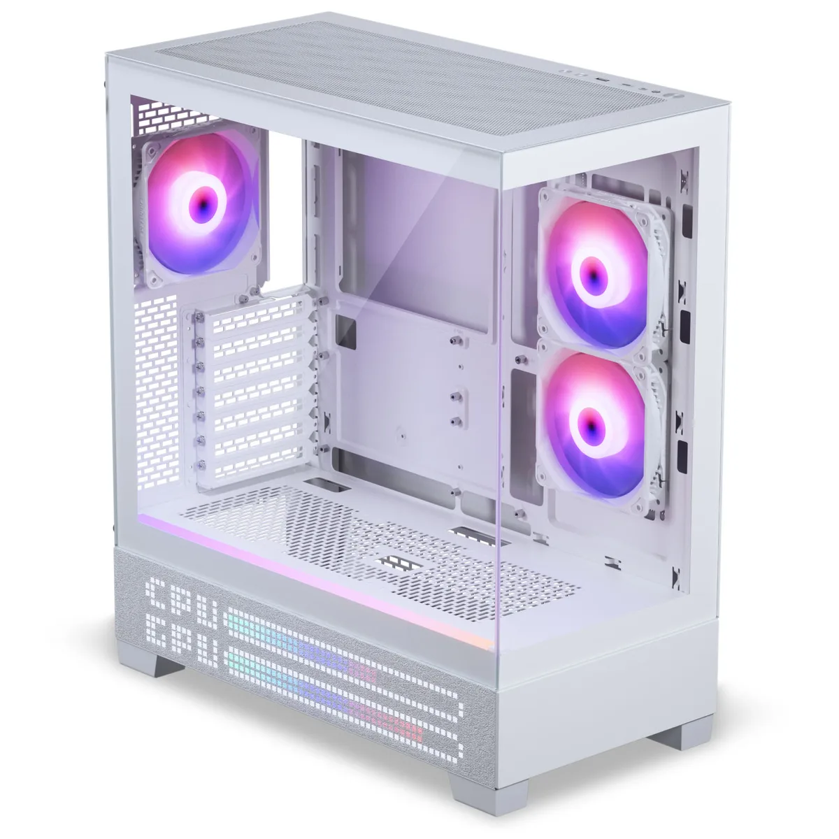 Phanteks XT View ATX Case Tempered Glass Windows, White 4