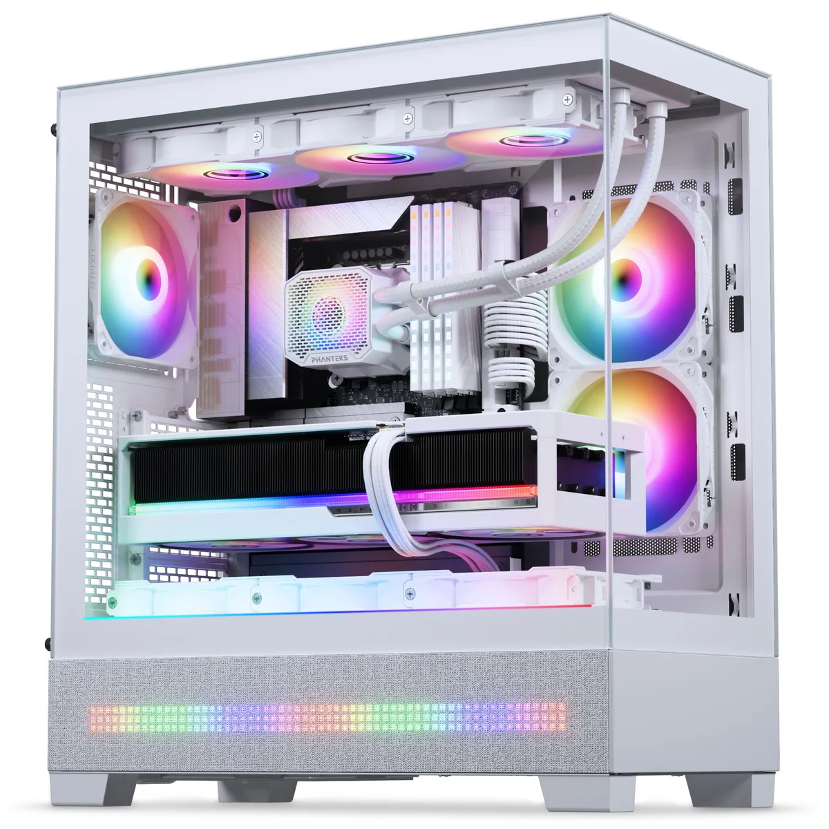 Phanteks XT View ATX Case Tempered Glass Windows, White 9