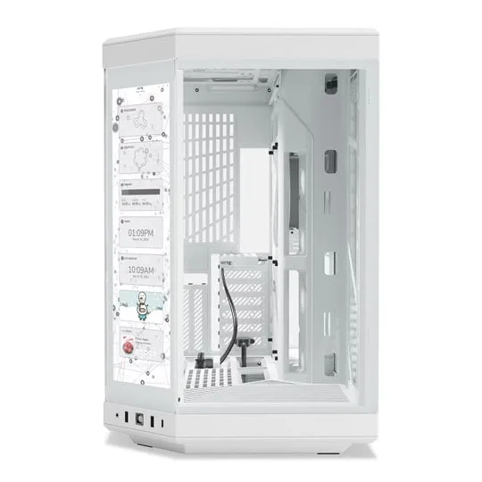 Refurbished Hyte Y70 Touch Dual Chamber Snow White Mid Tower PC Case 3