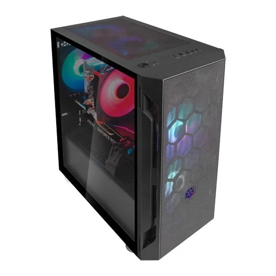 SilverStone FARA H1M PRO Micro-ATX PC Case Black 3