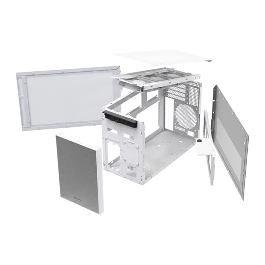 SilverStone SUGO 17 Compact Micro-ATX Case White 4