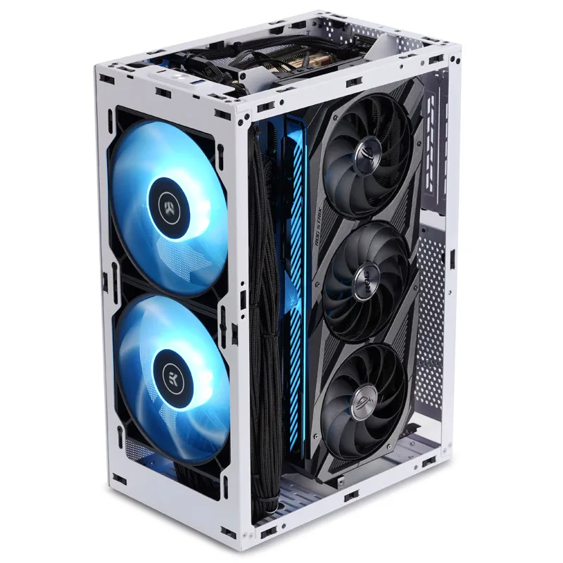 Ssupd Meshlicious Mini ITX Case - Full Mesh - White 2