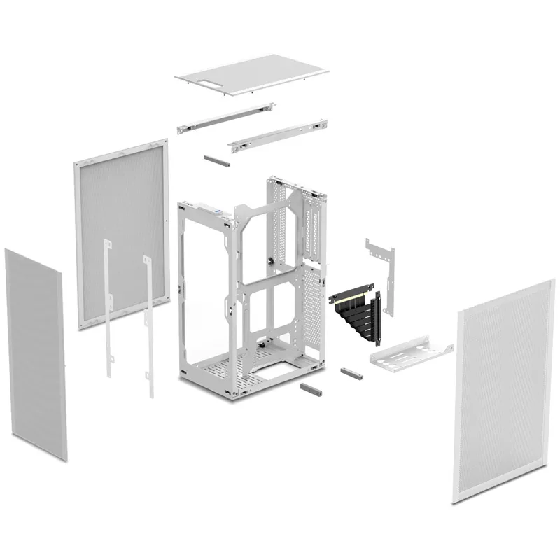 Ssupd Meshlicious Mini ITX Case - Full Mesh - White 5