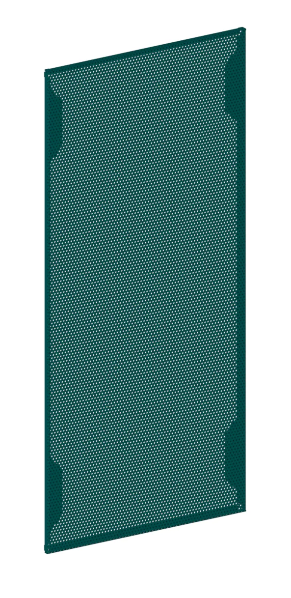 SSUPD Meshroom S - Push Pin Mesh Front Panel - Peacock Blue