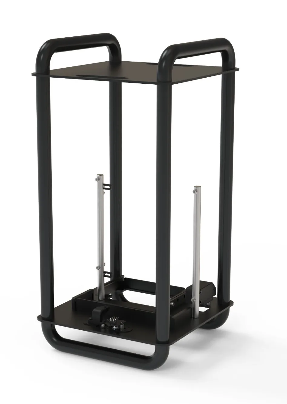 Streacom DA6 SFF Vertical Open Frame Steel PC Case - Black 3