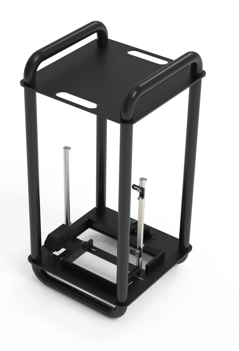 Streacom DA6 SFF Vertical Open Frame Steel PC Case - Black 4