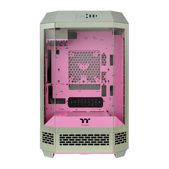 Thermaltake The Tower 300 Matcha Green Micro Tower Tempered Glass PC Gaming Case 2