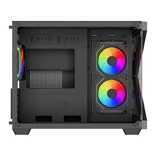 Vida Arcade Black Tempered Glass Micro-ATX PC Gaming Case 2