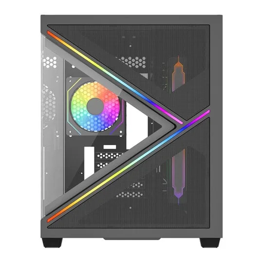 Vida Arcade Black Tempered Glass Micro-ATX PC Gaming Case 3