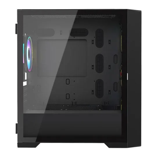 Vida Cyclone Black Tempered Glass Micro-ATX PC Gaming Case 2
