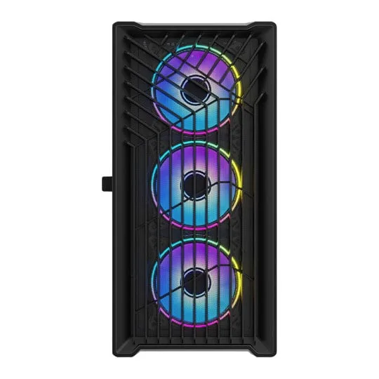 Vida Cyclone Black Tempered Glass Micro-ATX PC Gaming Case 3