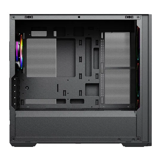 Vida Notus Black Tempered Glass Micro-ATX PC Gaming Case 2