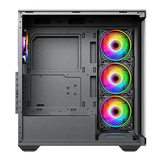 Vida Solus Black Tempered Glass ATX PC Gaming Case 2