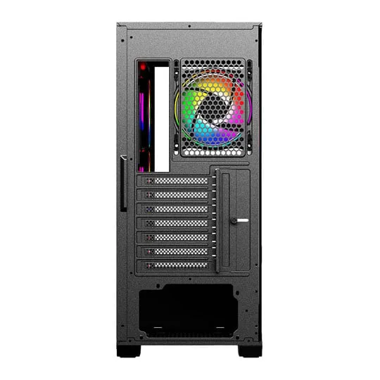 Vida Solus Black Tempered Glass ATX PC Gaming Case 4