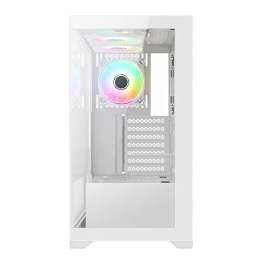 Vida Vetro White Tempered Glass ATX PC Gaming Case 3