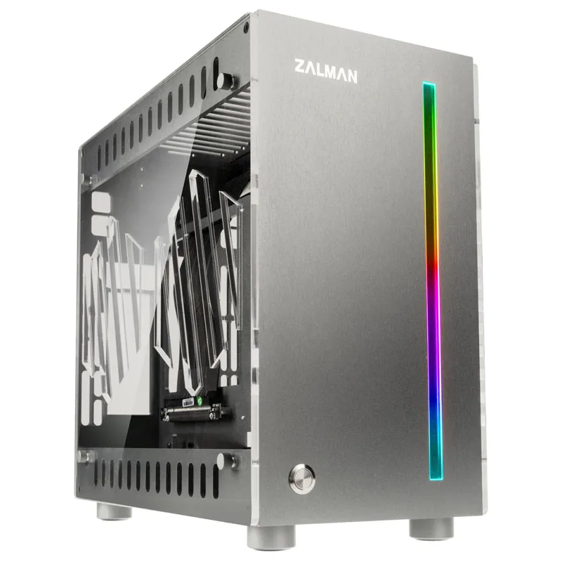 Zalman Z-Machine 300 Aluminium Mini-ITX Case - Silver Window
