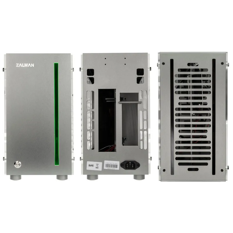 Zalman Z-Machine 300 Aluminium Mini-ITX Case - Silver Window 3