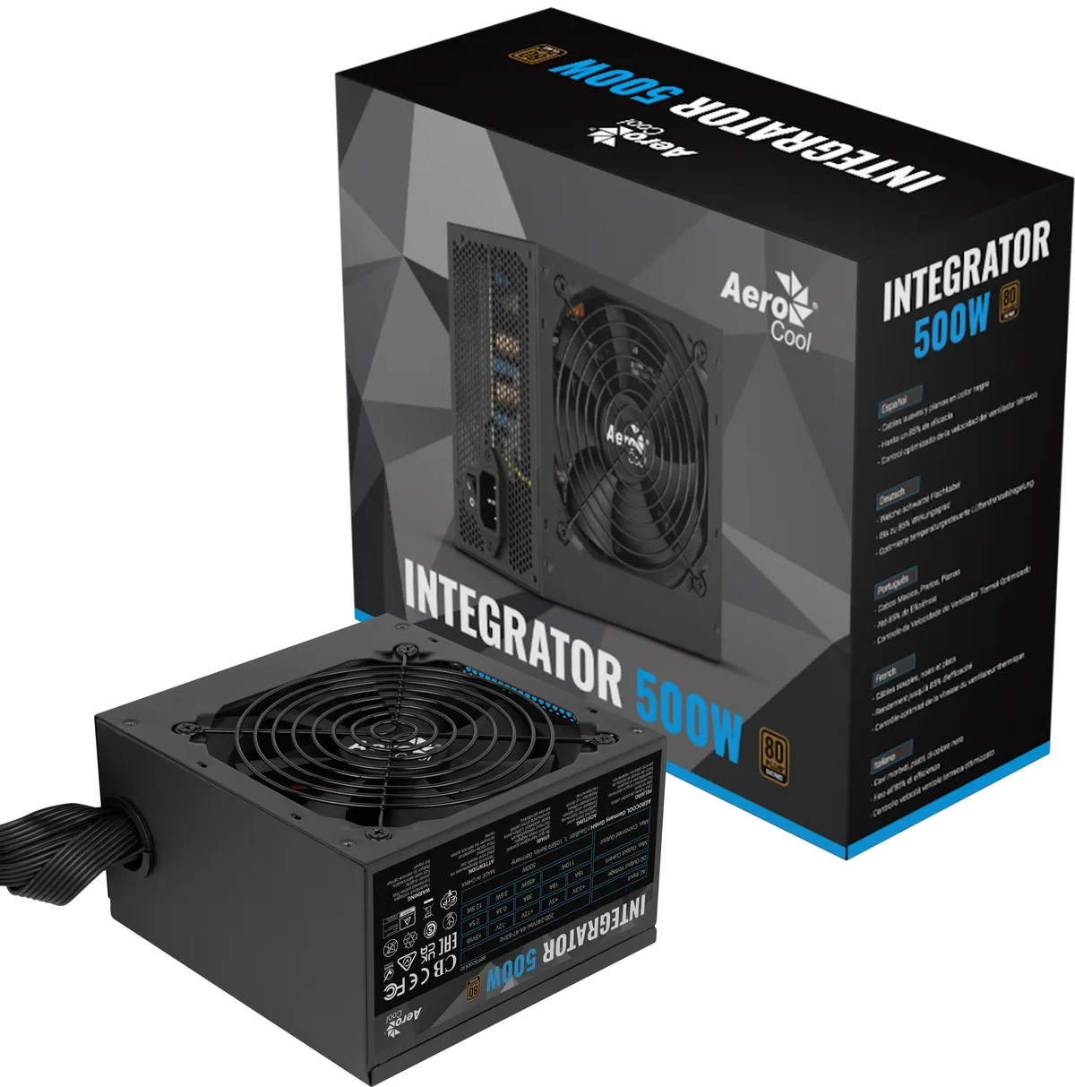 Aerocool Integrator 500W 80 Plus Bronze Power Supply