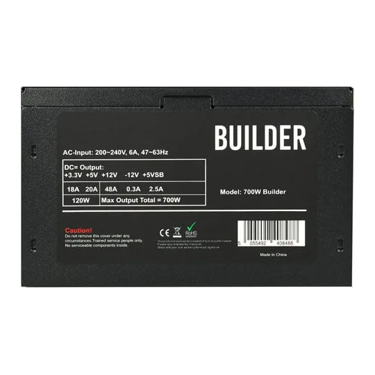 CiT Builder 700W Black Wired PFC Power Supply 4
