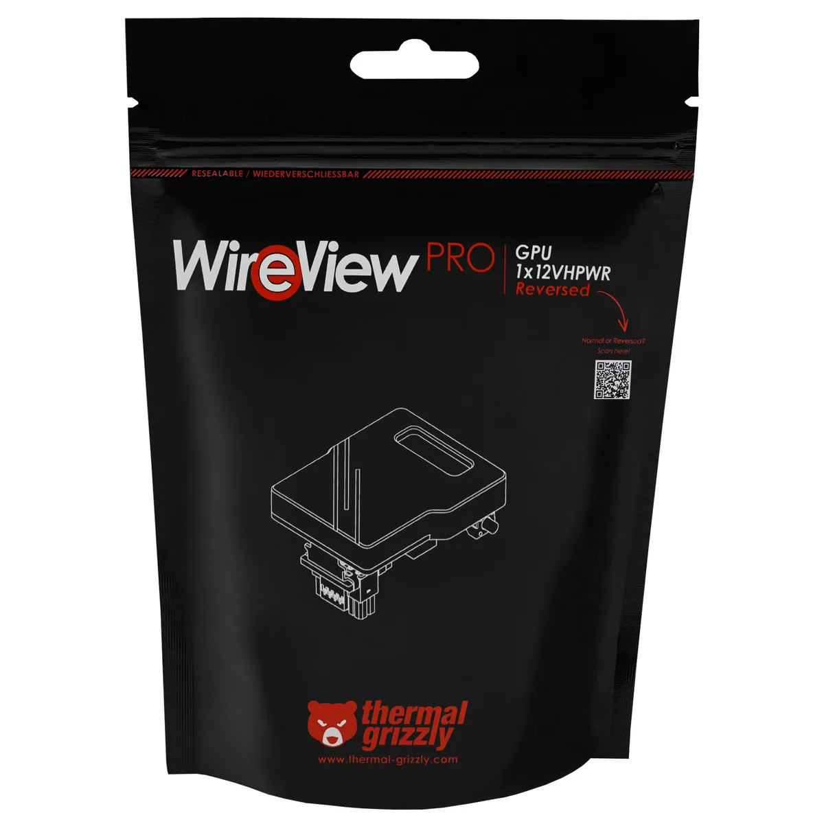 Thermal Grizzly WireView Pro GPU, 1x12VHPWR - Reversed 8