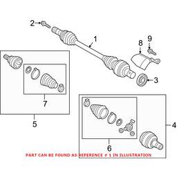 Audi CV Axle Assembly 3Q0407272CG - Genuine VW/Audi