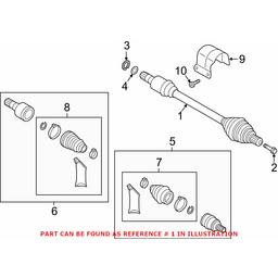 CV Axle Assembly - Front Pasenger Side