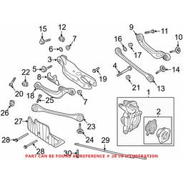 Suspension Control Arm Heat Shield Bolt