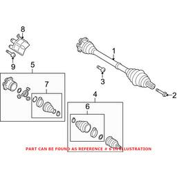 Audi CV Joint Boot Kit - Front Outer 8K0498203