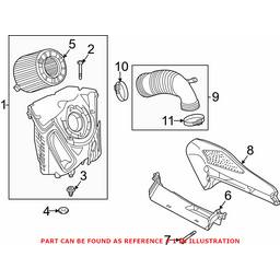 Audi Air Filter and Housing Assembly 8W0133837R - Genuine VW/Audi